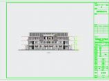 12.82米三层联排式坡屋顶别墅建筑设计施工图图片1