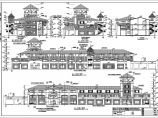【东莞】三层框架结构仿古综合楼建筑设计施工图图片1