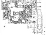 苏州四大园林之狮子林CAD平面图（含植物）图片1