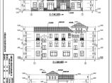安徽某地三层框架结构别墅建筑设计施工图纸图片1
