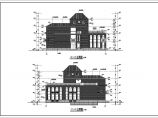 某小学三层框架结构图书馆建筑设计施工图图片1