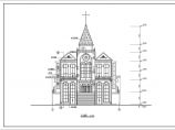 某地4层框架结构基督教堂全套建筑施工图图片1