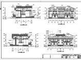 苏州市某小区三层联体别墅楼建筑设计施工图图片1