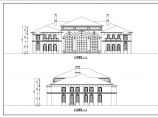 某地两层框架结构小区会所建筑设计方案图纸图片1