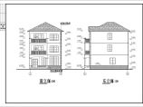 某地3层框架结构别墅建筑设计施工图（含结构设计）图片1