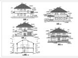简洁带架空层二层半自建小别墅建筑设计图图片1