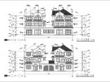 某地3层框架结构联排别墅建筑设计方案图图片1