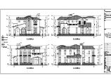 某地两层砖混结构欧式别墅建筑设计施工图纸图片1