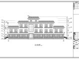 江苏某3层混合结构茶社建筑设计方案图图片1