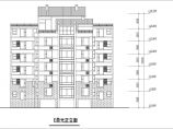住宅小区单元住宅楼建筑设计平立面图图片1