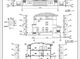 某地三层框架结构双拼别墅建筑设计施工图纸图片1