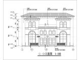 某地三层框架结构别墅建筑设计方案图纸图片1
