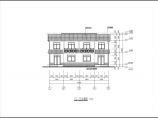 西南农居房三人户两层框架结构农村双拼别墅建筑设计施工图纸图片1