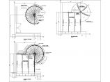 圆形楼梯钢结构详细cad设计施工图纸图片1