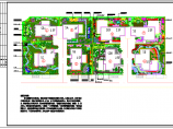 某高档别墅住宅区花园绿化总平面设计CAD详图（含植物配置表）图片1