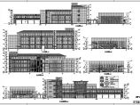 某学校四层图书楼及多功能报告厅建筑设计施工图图片1