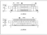 二层框架结构新校舍学校食堂、多功能厅建筑施工图图片1