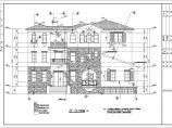 北戴河三层框架结构别墅建筑施工图纸图片1