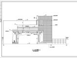 水木清华小区大门及门卫室建筑设计施工图图片1