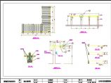 某城区小型直角廊架园林设计CAD平面布置图图片1