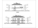 农村两层别墅（带地下室）建筑设计施工图图片1