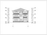 某坡屋顶三层别墅建筑设计施工图（16mx13m）图片1