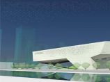 【湖北】某现代风格大型艺术馆建筑设计方案文本图片1