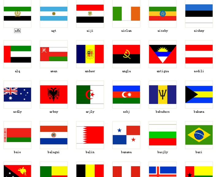 世界各国国旗展