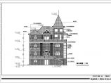 某岛框架结构别墅建筑和结构施工图（带效果图）图片1