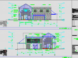 【杭州】时尚舒适餐厅设计CAD施工图（含效果图）图片1