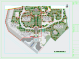 某高档住宅小区景观规划设计平面施工图图片1