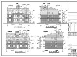 三层砖混结构民房建筑+结构施工图图片1