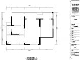 地中海田园风格温馨两室一厅住宅装修施工CAD图纸图片1