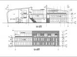 【浙江】3层现代风格中学食堂建筑施工图图片1