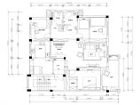 地中海田园风格三室两厅住宅装修施工CAD图纸图片1