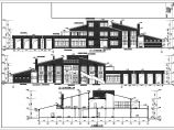 某2层框架结构食堂建筑设计施工图图片1
