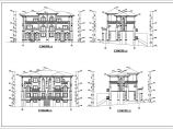 某3层框架结构双排别墅建筑设计施工图图片1