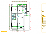 【义乌】现代质朴三居室住宅装修CAD施工图（含效果图）图片1