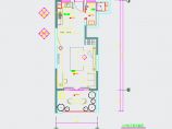 【上海】小型现代简约风格一居室室内装修施工图（含效果）图片1