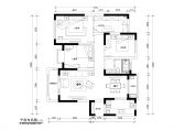 【江苏】南通美式简约风格128平米三房两厅两卫雅居装修施工CAD图纸图片1