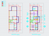 【福建】现代简约风格两层小别墅装修室内设计施工cad图（附方案效果）图片1