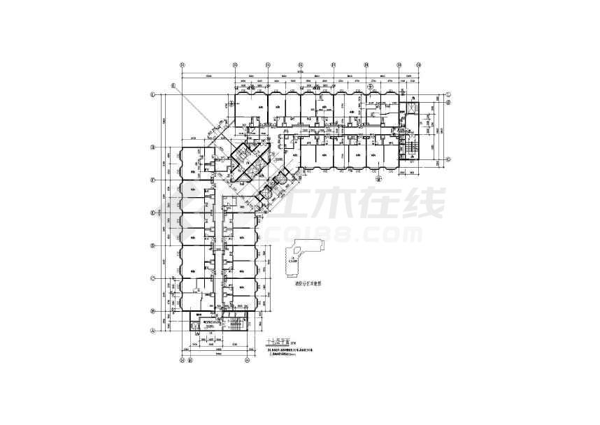 某十七层l型星级酒店建筑扩初设计图