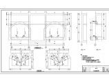 【广东】城际铁路地下二层四柱五跨箱形结构车站主体结构施工图（一岛两侧）图片1
