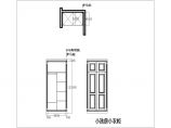 美式风格三室两厅室内装修柜子专项图纸（附效果图）图片1