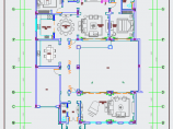 【江苏】豪华欧式风格联排两层别墅装修施工CAD图图片1