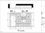 【上海】精致现代时尚一居室样板间装修施工CAD图（附效果）图片1