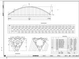 【江苏】跨度110m新型斜靠式拱梁组合体系拱桥施工图图片1